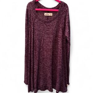 Hollister burgundy long sleeve top